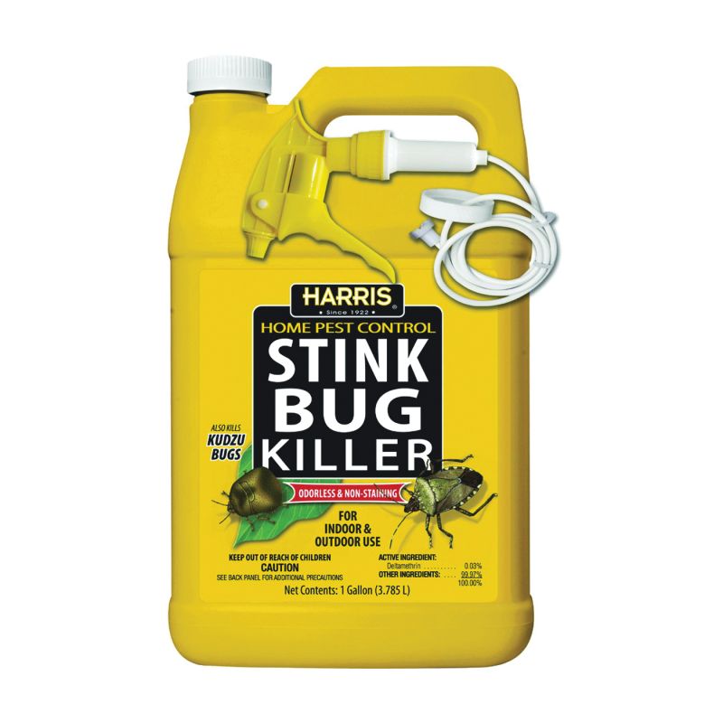 Harris STINK-128 Stink Bug Killer, Liquid, Spray Application, 1 gal Clear