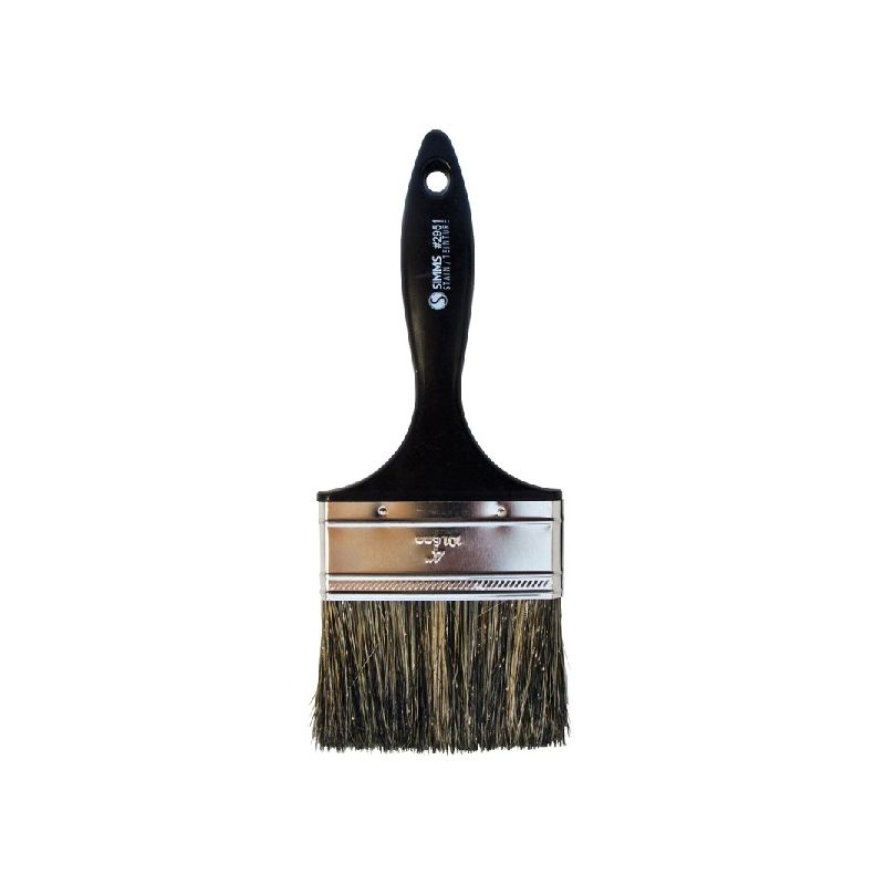 Simms 2951-100 Paint Brush, 4 in W, Stain Brush, 2-3/4 in L Bristle, Polyester Bristle