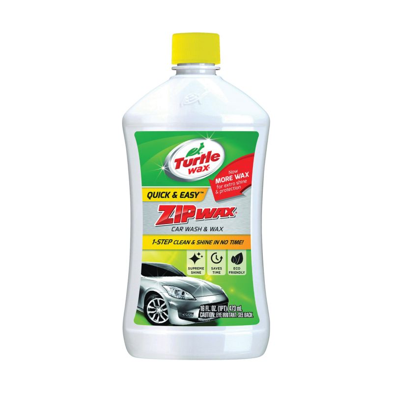 Turtle Wax Quick &amp; Easy T75 Car Wash Concentrate, 16 fl-oz Bottle, Liquid, Lemon Light Green