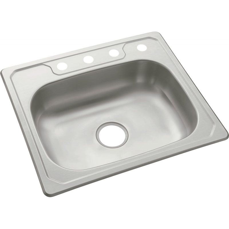 Sterling Middleton Kitchen Sink 25 In. X 22 In. X 6 In., Stainless Steel