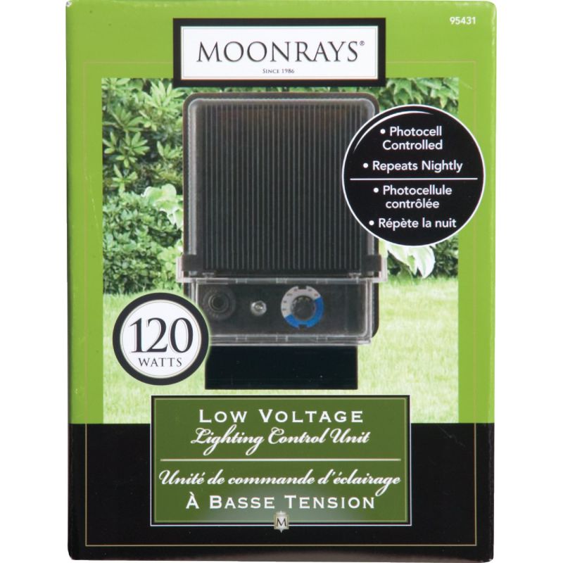 Moonrays 120W Low Voltage Control Box With Photocell Black