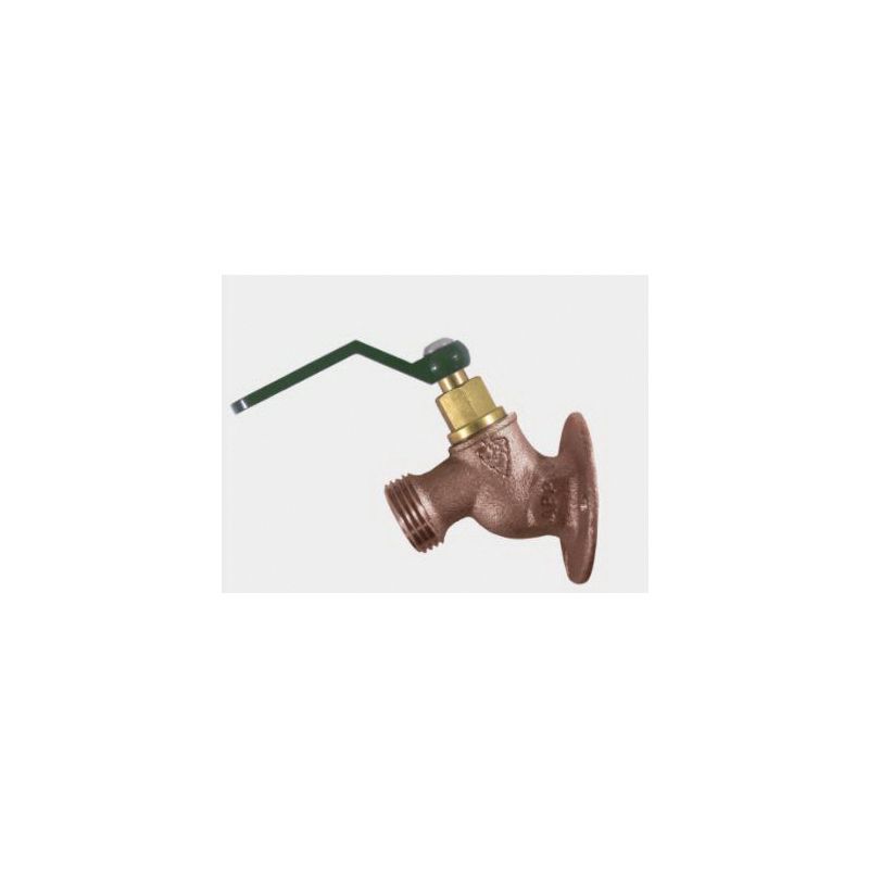 arrowhead 255 Series 255LF Sillcock, 1/2 x 3/4 in Connection, FIP x Male Hose Threaded, Solid Flange, 125 psi Pressure