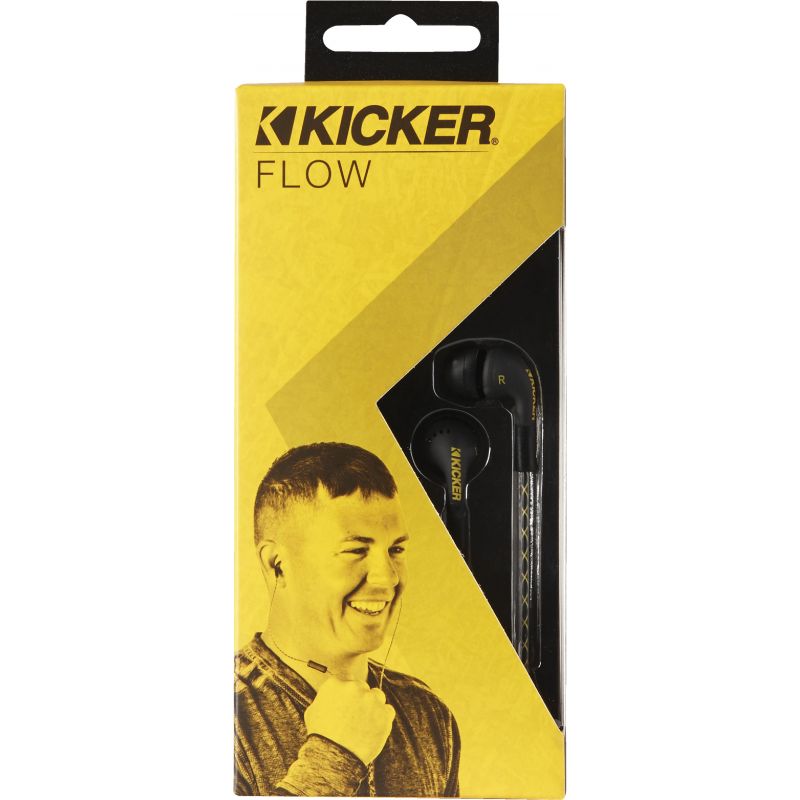 Kicker Flow Earbuds 10mm, Black