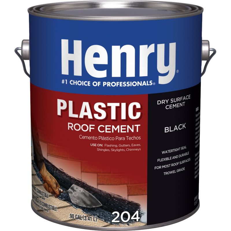 Henry Plastic Roof Cement and Patching Sealant 1 Gal., Black