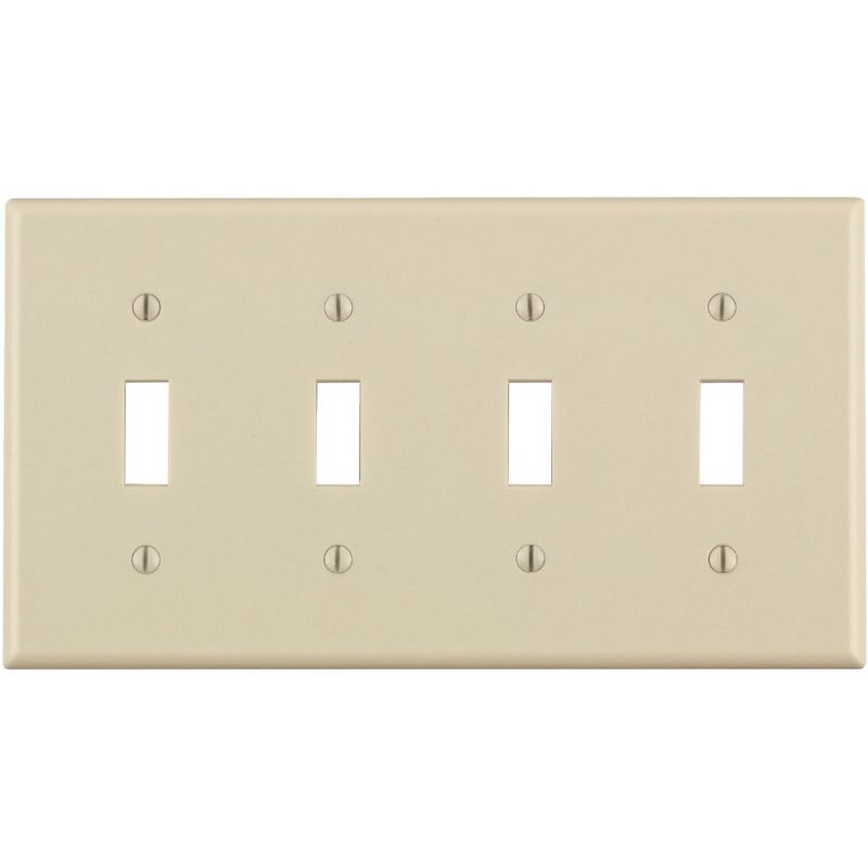 Leviton Plastic Switch Wall Plate Light Almond