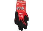 Milwaukee Nitrile Coated Cut Level 1 Work Glove XL, Red &amp; Black