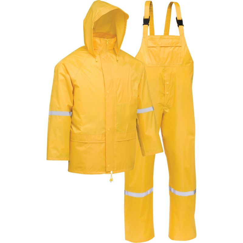 West Chester Protective Gear 3-Piece Yellow Rain Suit M, Yellow