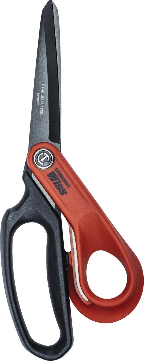 Wiss CW10TL Titanium Coated Offset Left Hand Tradesman Shears, 10