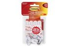 Command 17067C Wire Hook, 0.5 lb, 3-Hook, Plastic, Clear Clear