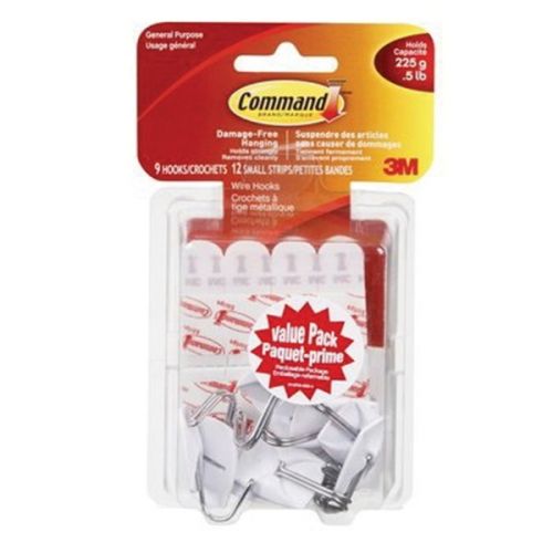 Buy Command 17067C Wire Hook, 0.5 lb, 3-Hook, Plastic, Clear Clear