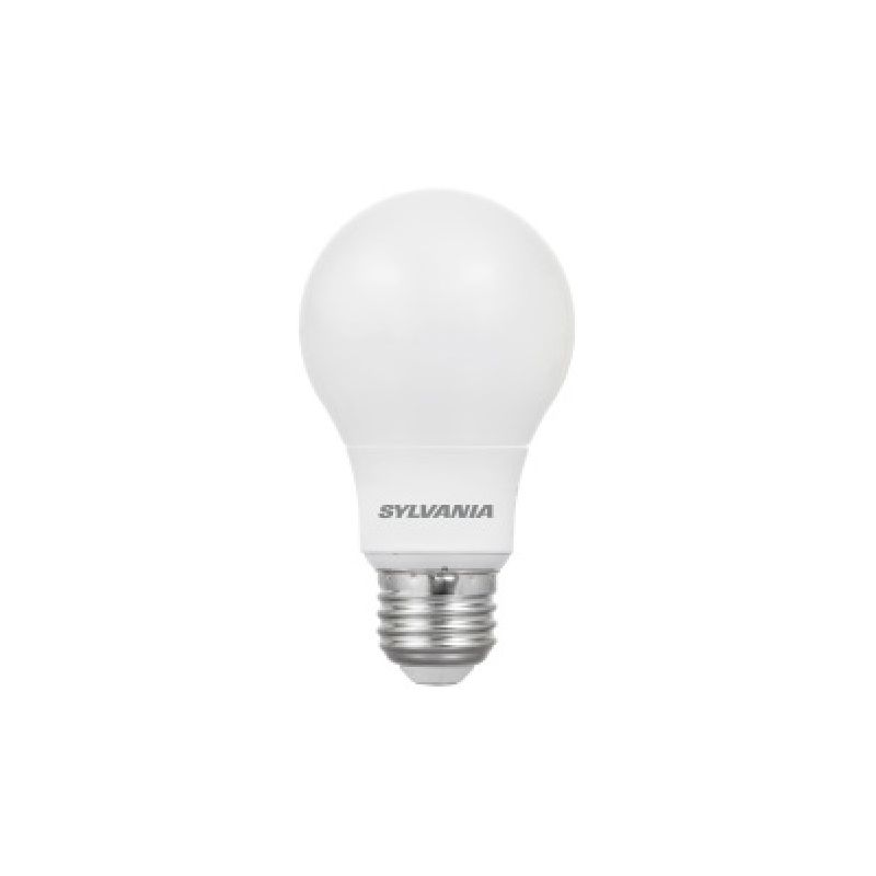 Sylvania 78109 Ultra LED Bulb, General Purpose, A19 Lamp, 40 W Equivalent, E26 Lamp Base, Dimmable, Frosted