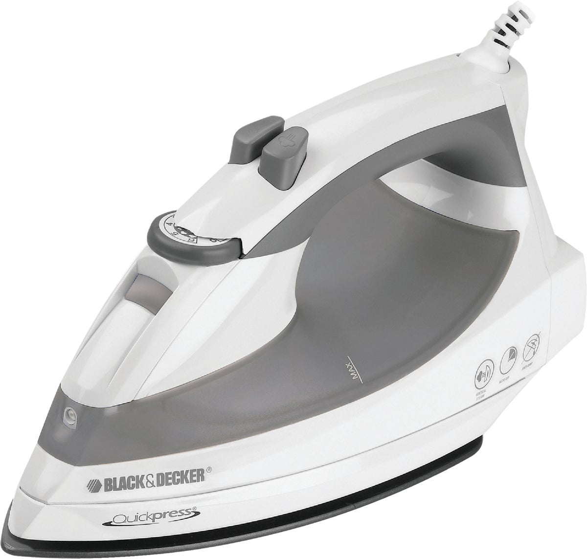 NEW Black & Decker One Step Steam Iron with Cord Reel New 