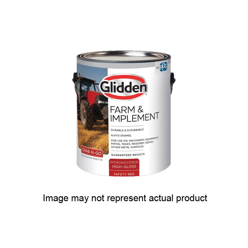 Glidden GLFIIE50WH-01 Exterior Paint, High-Gloss, White, 1 gal White (Pack of 4)