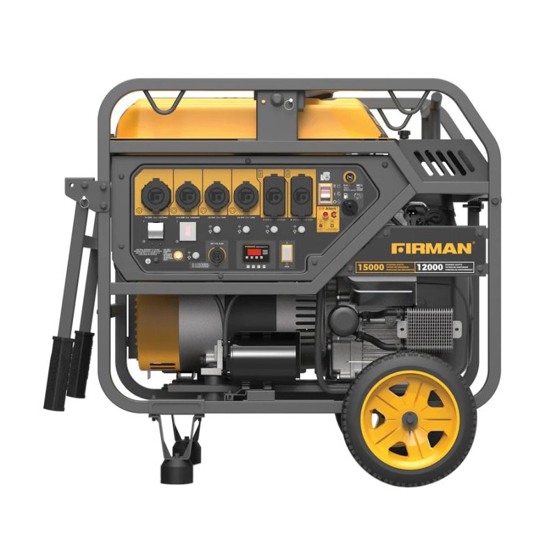 Firman P12002 Portable Generator, 30 A, 120/240 VAC, Gasoline, 13 gal Tank, 11 hr Run Time, Electric Start 13 Gal
