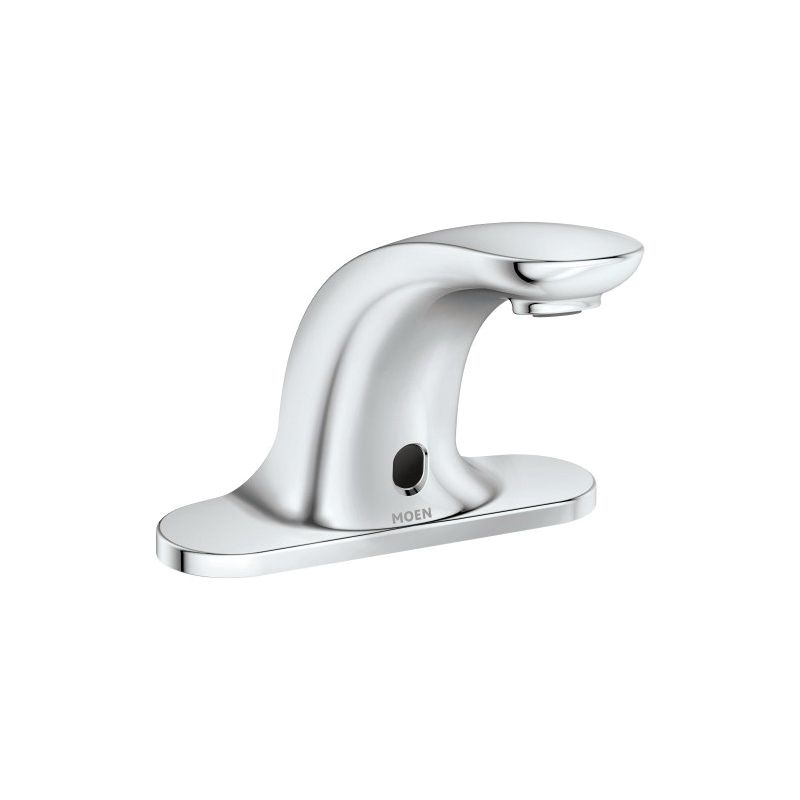 Moen M-Power Series CA8301 Electronic Heavy-Duty Lavatory Faucet, 0.5 gpm, 3-Faucet Hole, Cast Brass, Chrome Plated