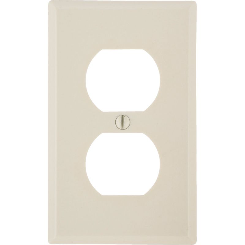 Leviton Plastic Outlet Wall Plate Light Almond