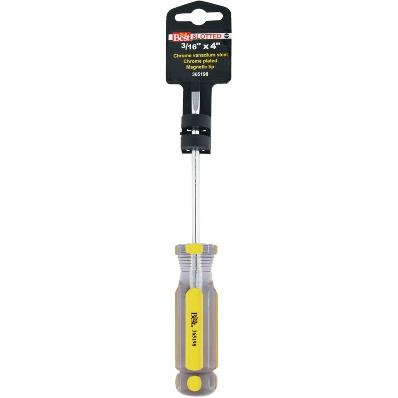 Do it Best Slotted Screwdriver 3/16 In., 4 In.