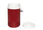 IGLOO Legend 00002204 Beverage Cooler, 1 gal Cooler, Flip Spigot, Plastic, Red/White Red/White