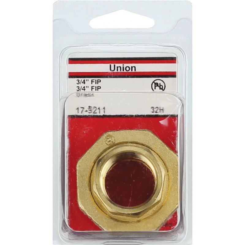 Lasco Red Brass Threaded Union 3/4&quot; FPT X 3/4&quot; FPT