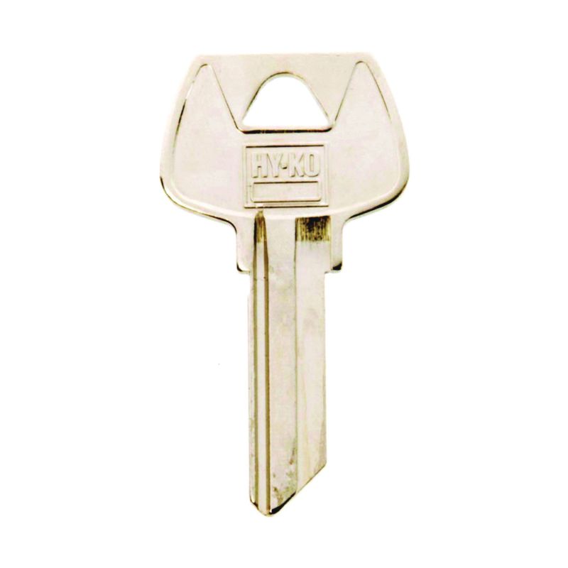 Hy-Ko 11010S68 Key Blank, Brass, Nickel, For: Sargent Cabinet, House Locks and Padlocks