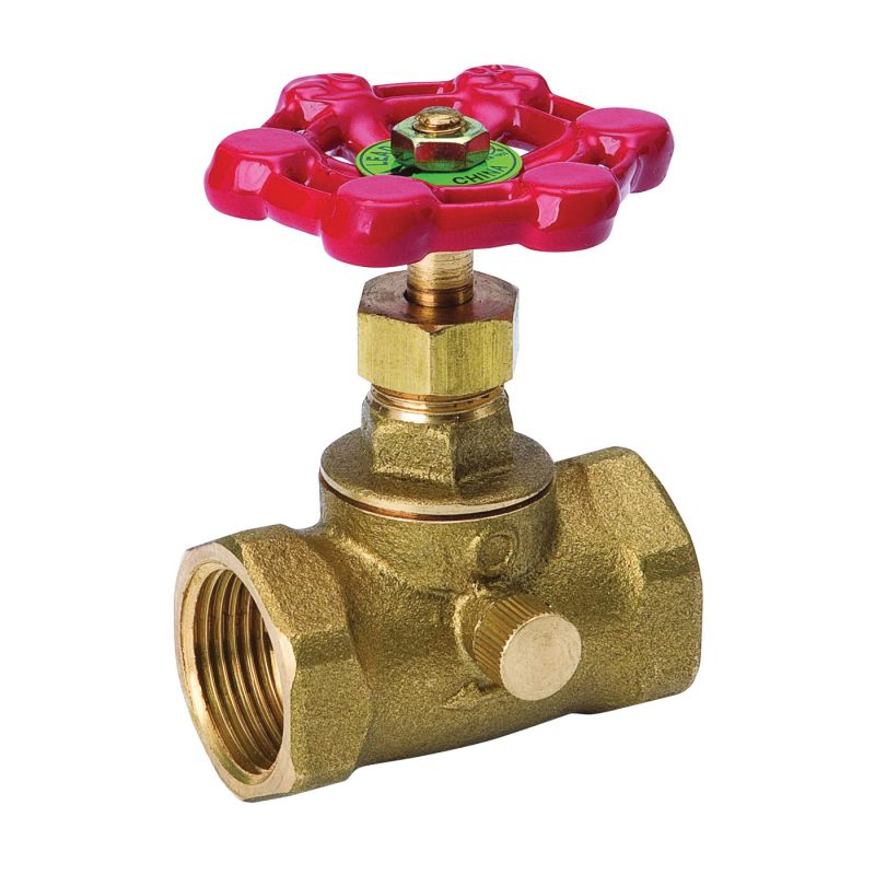 Southland 105-104NL Stop and Waste Valve, 3/4 in Connection, FPT x FPT, 125 psi Pressure, Brass Body