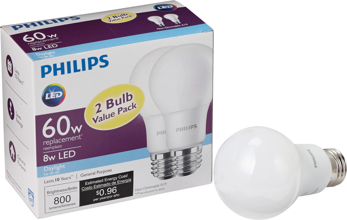 Buy Philips A19 Medium Led Light Bulb 