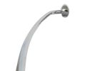 Zenna Home 35603SS06/35601SS Shower Rod, 60 to 72 in L Adjustable, 1 in Dia Rod, Aluminum, Chrome
