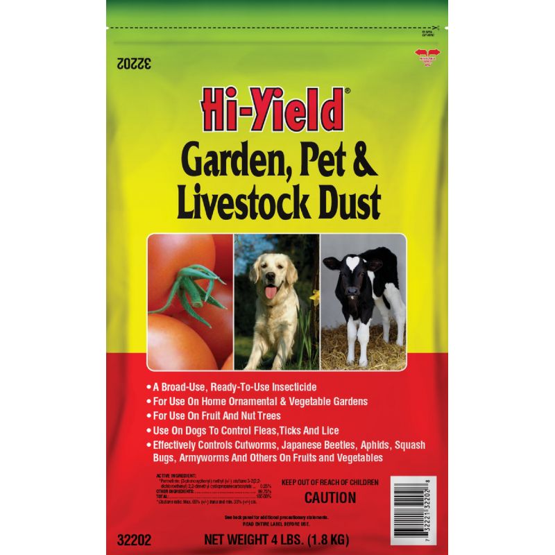 Hi-Yield Pet, Livestock, &amp; Garden Dust Insect Killer 4 Lb., Shaker