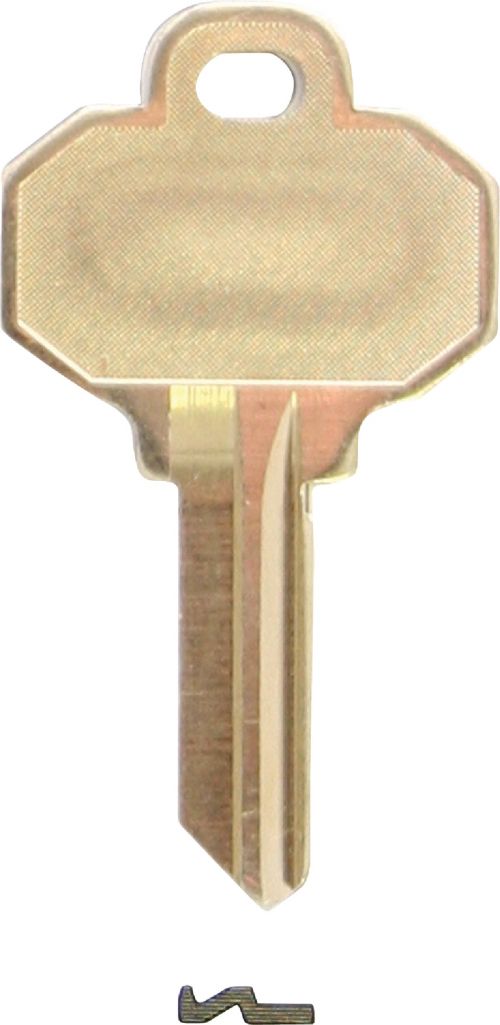 Baldwin Brass C-keyway Compatible Brass House/Entry Key Blank in the Key  Blanks department at