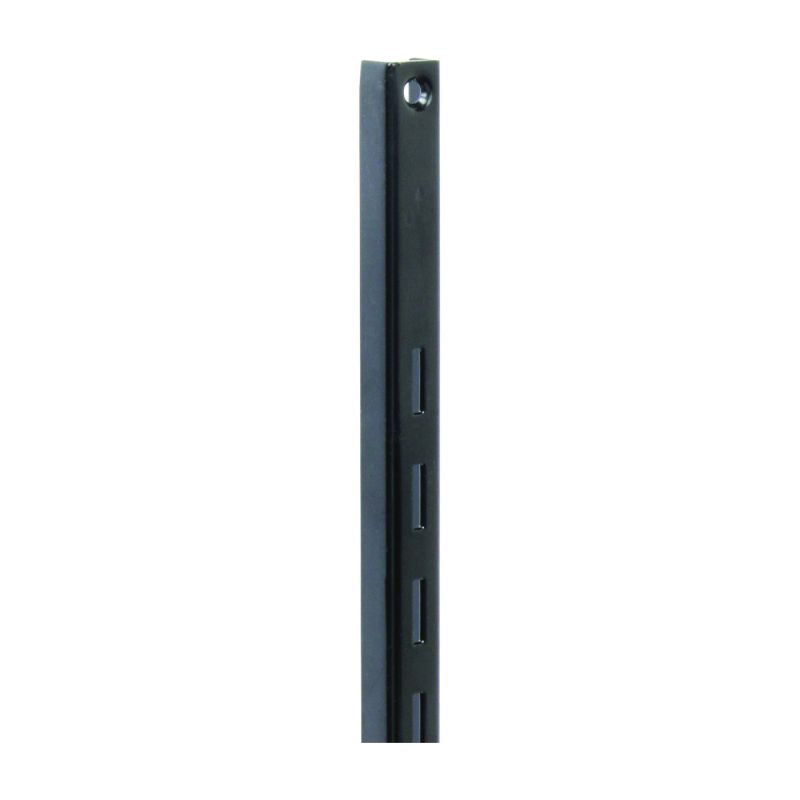 Knape &amp; Vogt 80 80 BLK 72 Shelf Standard, 320 lb, 16 ga Thick Material, 5/8 in W, 72 in H, Steel Black