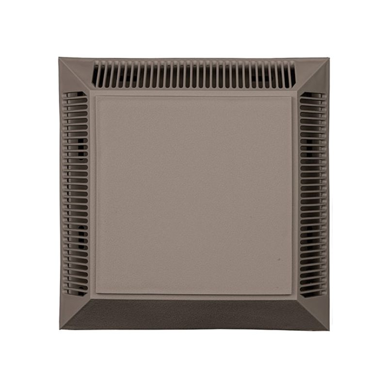 BUILDERS EDGE 140057575001 Intake/Exhaust Vent, 7-1/2 in OAL, 7-1/2 in OAW, 12 sq-in Net Free Ventilating Area White