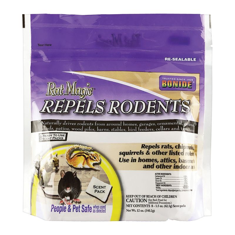 Bonide Rat Magic 8636 Rodent Repellent, Ready-to-Use Gray/Tan