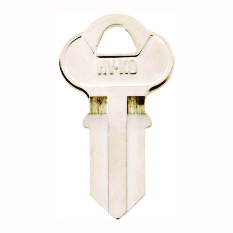 Hy-Ko 11010CG4 Key Blank, Brass, Nickel, For: Chicago Cabinet, House Locks and Padlocks