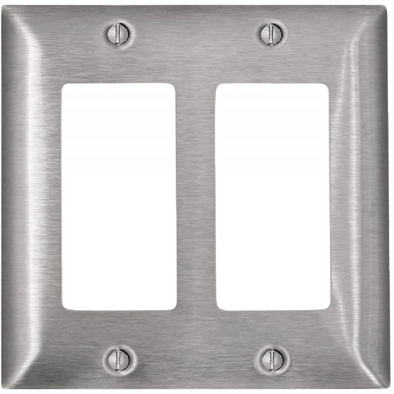 Leviton Decora C-Series Decorator Wall Plate Stainless Steel