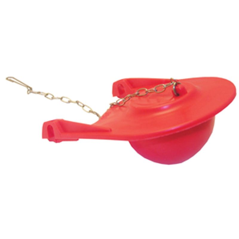 Lasco Kohler Class 5 Toilet Flapper with Chain 3 In., Red
