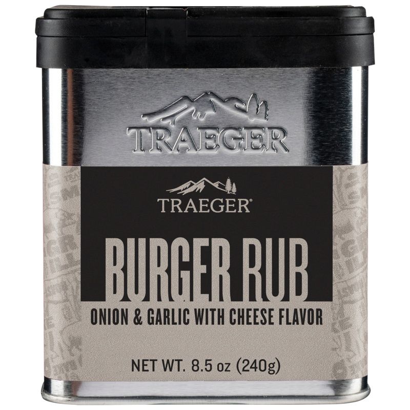 Traeger SPC215 Burger Rub, Garlic, Onion, 8.5 oz Tin