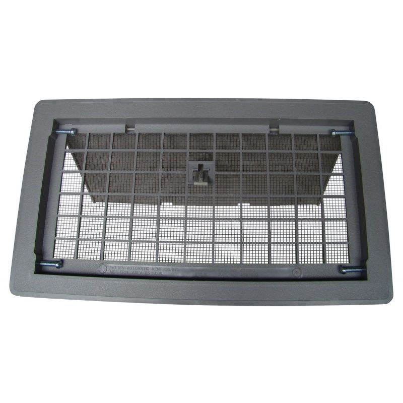 Witten Manual Foundation Vent with Damper 8 In. X 16 In., Gray