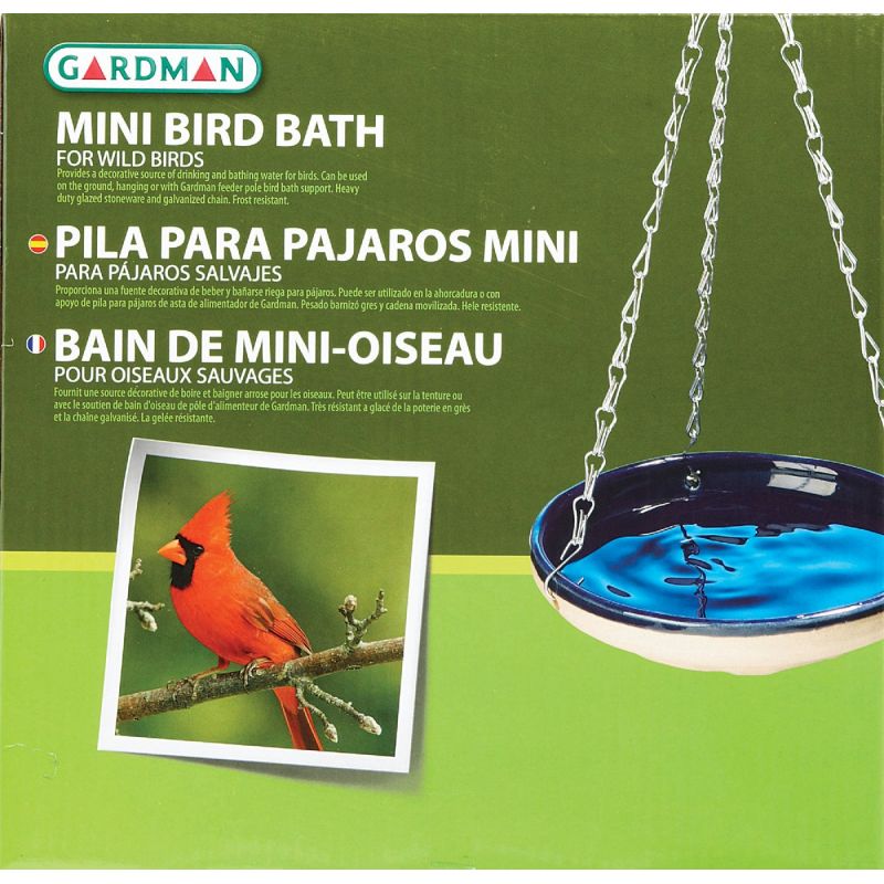 Gardman Mini Hanging Bird Bath Blue