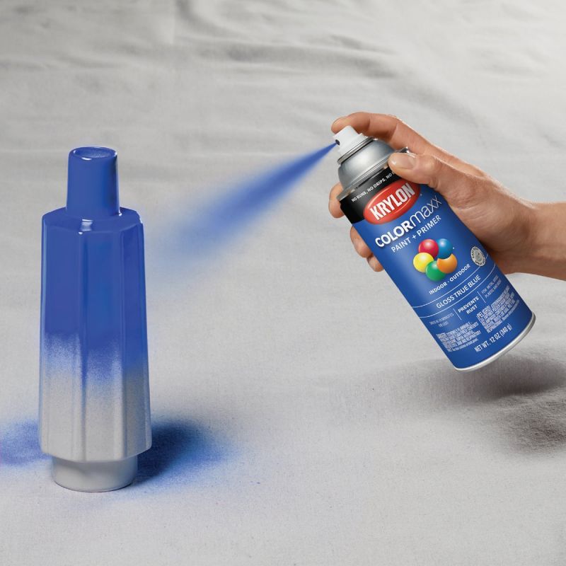 Krylon ColorMaxx Spray Paint + Primer True Blue, 12 Oz.