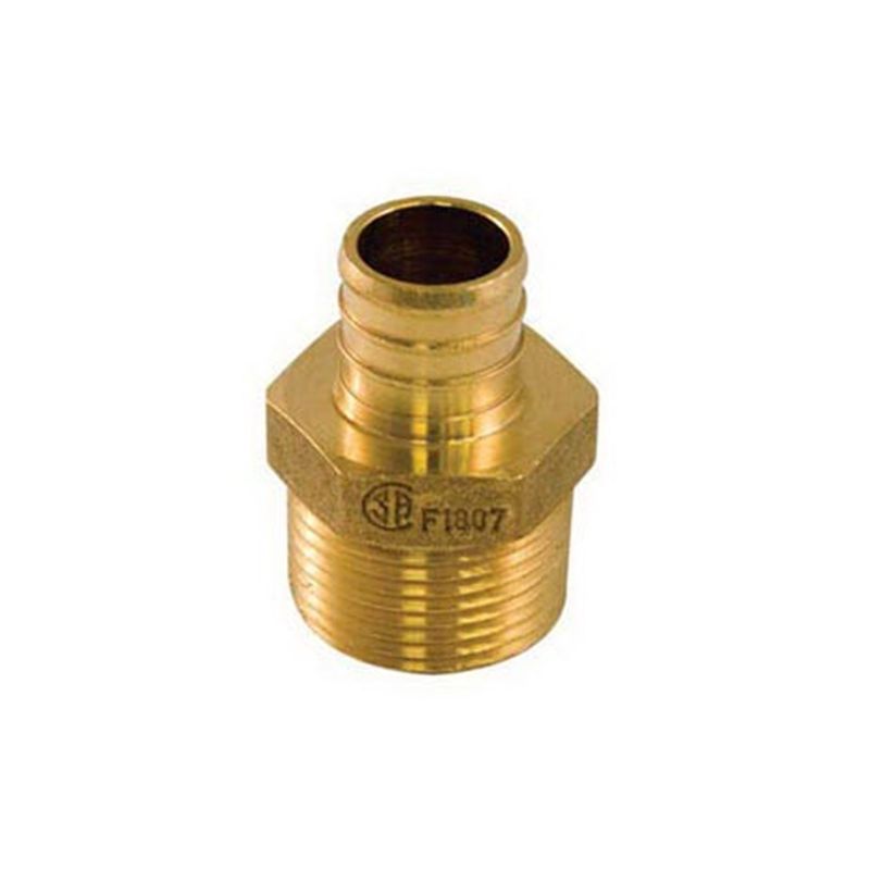 aqua-dynamic 9781-044 Pipe Adapter, 3/4 in, PEX x Male, Brass