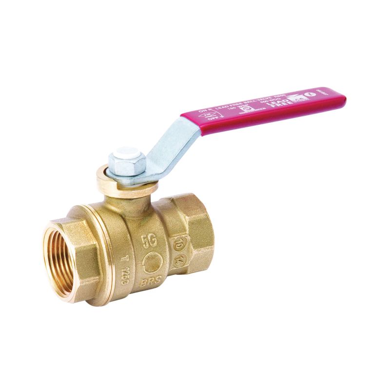 B &amp; K ProLine Series 107-406NL Gas Ball Valve, 1-1/4 in Connection, FPT, 600/150 psi Pressure, Manual Actuator