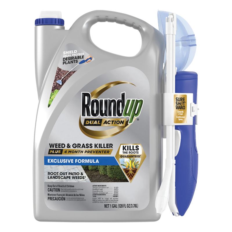 Roundup 5378304 Ready-to-Use Weed and Grass Killer, Liquid, 1 gal