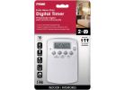 Prime Heavy-Duty Indoor Digital Timer White, 15A