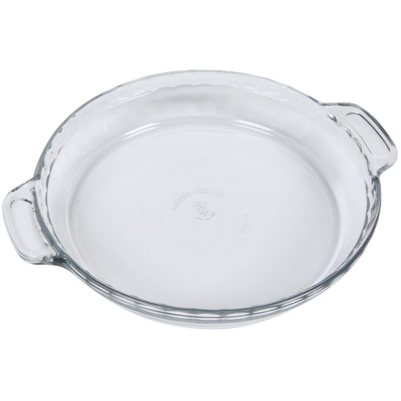 Anchor Hocking Oven Basics Pie Plate Clear, Deep Dish (Pack of 3)