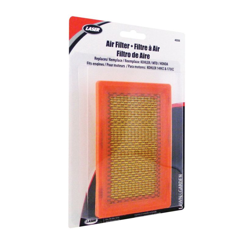 Laser 42255 Air Filter, For: 4.8 hp and Kohler Vertical Engine Lawn Mowers