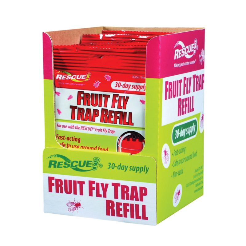 RESCUE Fruit Fly Trap Refill 1 pk of 2 Tubes - Made in USA