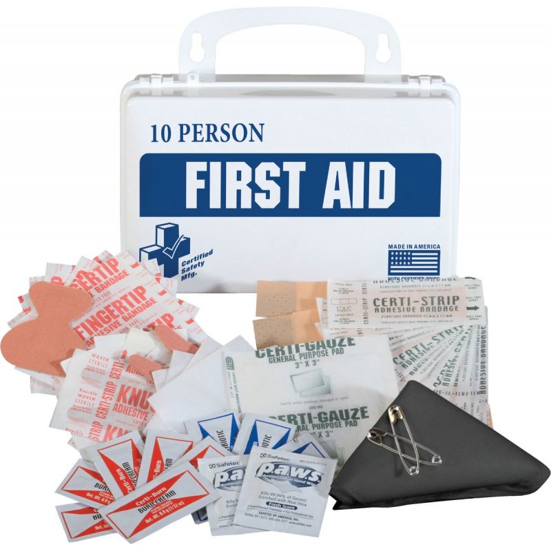 Certified Safety 10-Person First Aid Kit