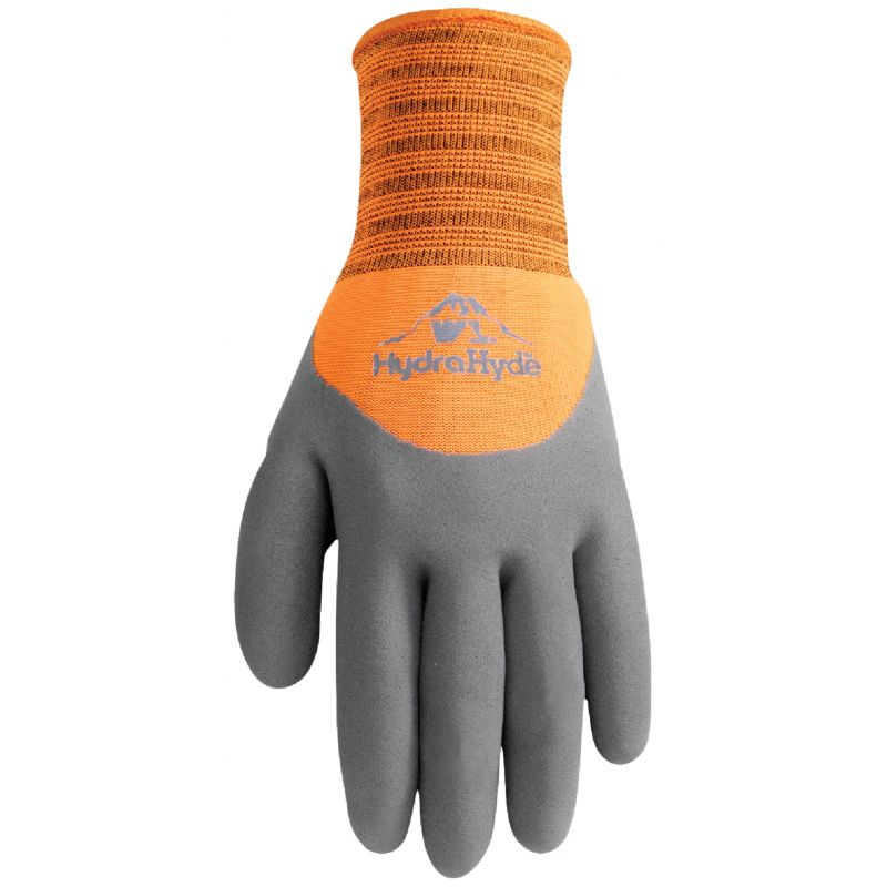 Wells Lamont HydraHyde Men&#039;s Work Gloves L, Gray &amp; Orange