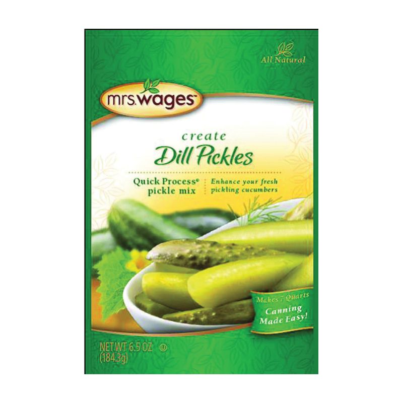 Mrs. Wages W621-J7425 Dill Pickle Mix, 6.5 oz Pouch (Pack of 12)