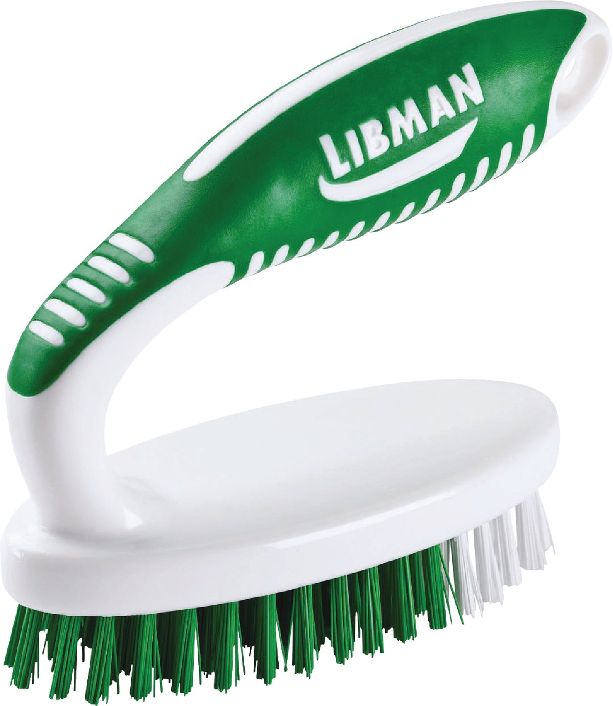 Libman Easy-Grip 4.75 In. Polymer Sanoprene Bristle Rubber Grip Scrub Brush